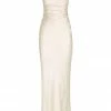 Shona Joy LA LUNE LACE BACK MAXI DRESS - CREAM