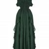 Shona Joy LÈONIE BACKLESS FRILL MAXI DRESS - ROSEMARY DRESSES