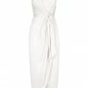 Shona Joy LUXE TIE FRONT COCKTAIL DRESS - IVORY DRESSES