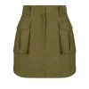 Shona Joy MATILDA LINEN UTILITY MINI SKIRT - FOREST