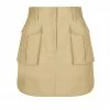 Shona Joy SKIRTS MATILDA LINEN UTILITY MINI SKIRT - WHEAT
