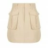 Shona Joy MATILDA LINEN UTILITY MINI SKIRT - PEANUT BUTTER