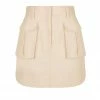 Shona Joy SKIRTS MATILDA LINEN UTILITY MINI SKIRT - CREMA