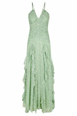 Shona Joy AURORE RUCHED FRILL MAXI DRESS