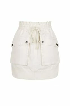 Shona Joy NERUDA DRAWSTRING UTILITY SKIRT - CREMA SKIRTS