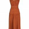 Shona Joy DRESSES NOEMI SLEEVELESS OPEN BACK MIDI DRESS - SIENA