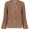 Shona Joy TOPS OLIVIA CARDIGAN - CHESTNUT/CREAM