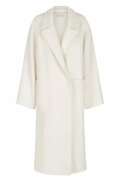 Shona Joy TOPS OLIVIER OVERSIZED LONG COAT - CREAM