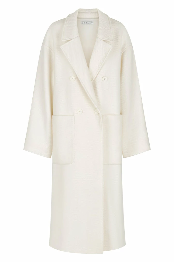Shona Joy TOPS OLIVIER OVERSIZED LONG COAT - CREAM