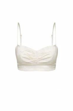 Shona Joy LA LUNE OPEN BACK BRALETTE - CREAM TOPS