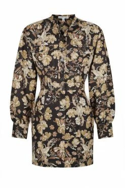 Shona Joy DRESSES PALERMO LINEN PANELLED MINI DRESS