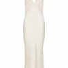 Shona Joy DRESSES LA LUNE PLUNGED MIDI DRESS - CREAM