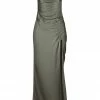 Shona Joy LA LUNE RUCHED MAXI DRESS - OLIVE