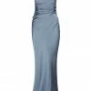 Shona Joy DRESSES LA LUNE LACE BACK MAXI DRESS - BLUE SMOKE