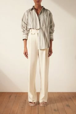 Shona Joy LAURENT OVERSIZED WIDE CUFF SHIRT TOPS