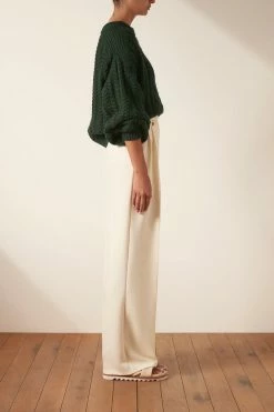 Shona Joy TOPS EVA CABLE JUMPER - ROSEMARY