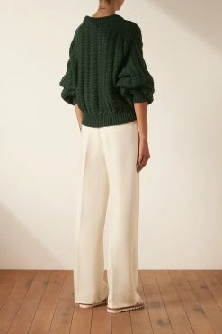 Shona Joy TOPS EVA CABLE JUMPER - ROSEMARY