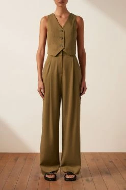 Shona Joy SARA UTILITY RELAXED PANT - TAPENADE