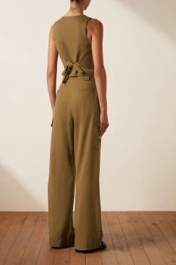 Shona Joy SARA UTILITY RELAXED PANT - TAPENADE