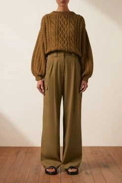 Shona Joy EVA CABLE JUMPER - TAPENADE