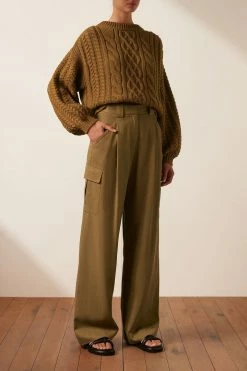 Shona Joy EVA CABLE JUMPER - TAPENADE