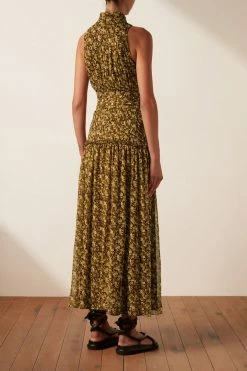 Shona Joy DRESSES CARMELA SLEEVELESS BUTTON UP MIDI DRESS