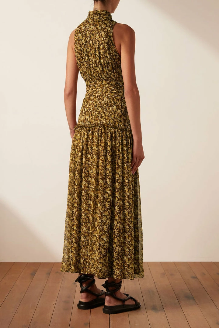 Shona Joy DRESSES CARMELA SLEEVELESS BUTTON UP MIDI DRESS