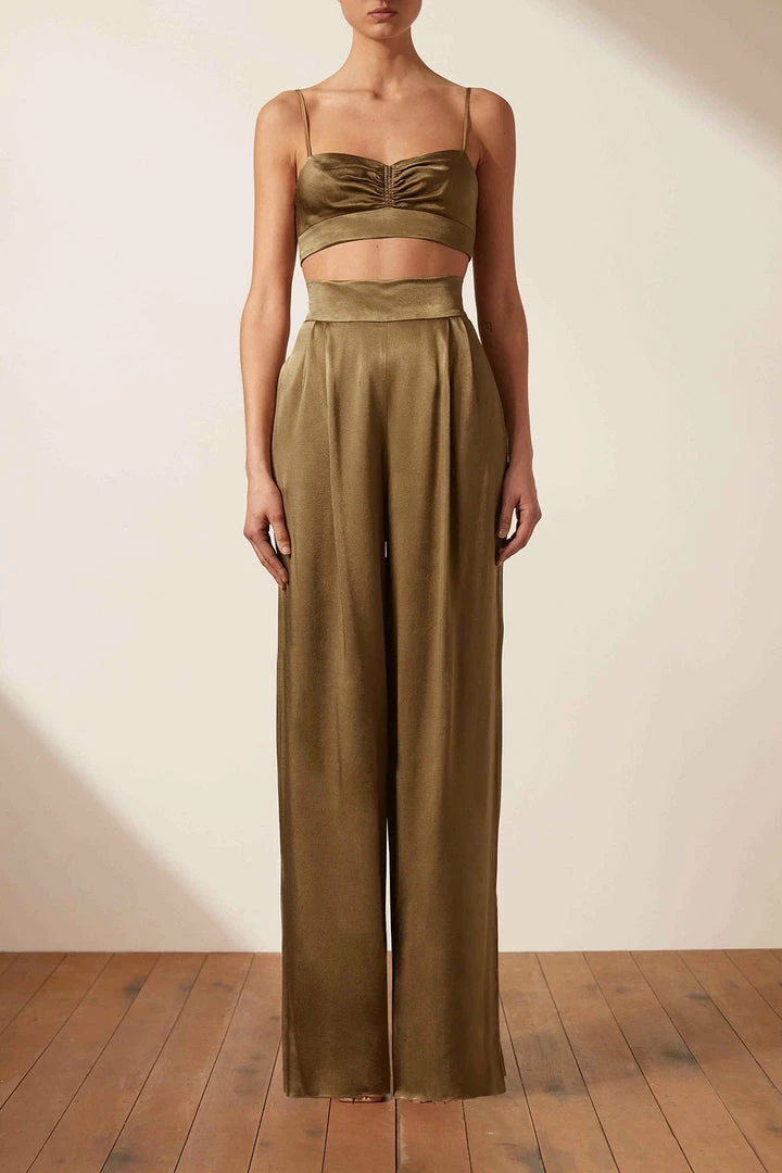 Shona Joy THALIA TUXEDO TROUSER - CUMIN