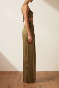 Shona Joy TOPS THALIA OPEN BACK BRALETTE - CUMIN