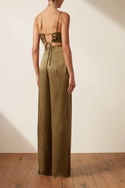 Shona Joy THALIA TUXEDO TROUSER - CUMIN