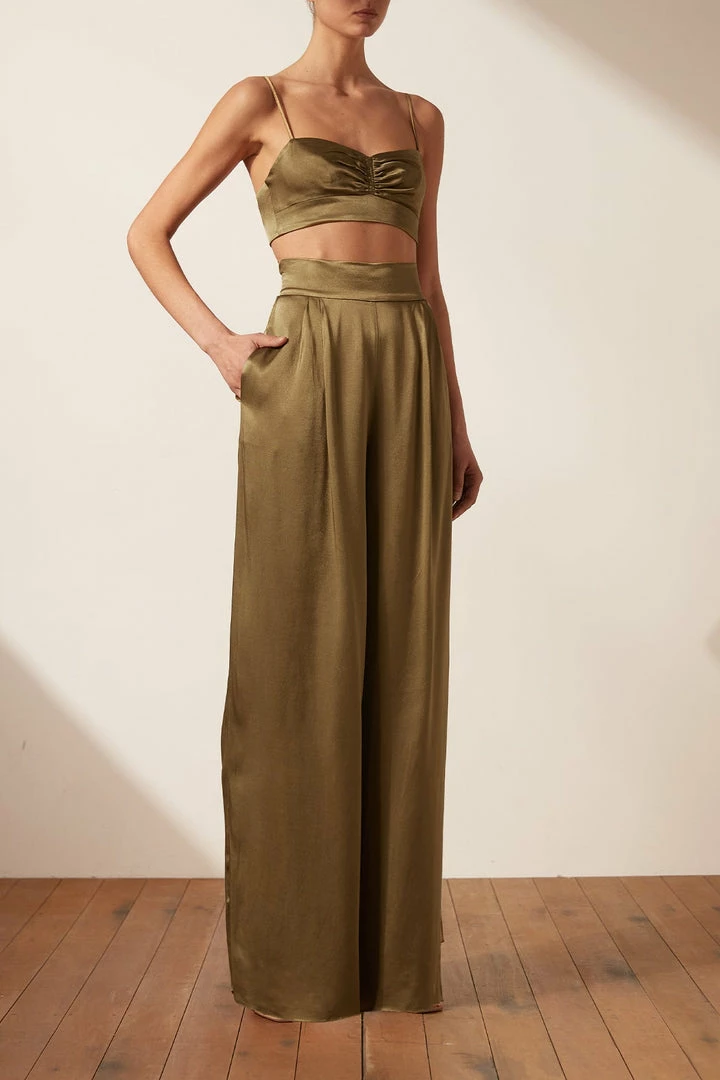 Shona Joy THALIA TUXEDO TROUSER - CUMIN