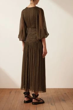 Shona Joy DRESSES SOFIA RUCHED CUT OUT MIDI DRESS