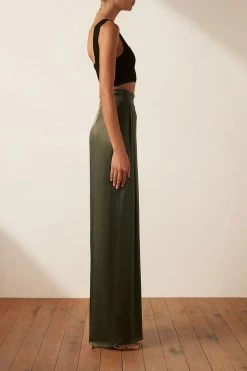 Shona Joy SHORTS & PANTS GIORGIA TUXEDO TROUSER - FOREST