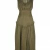 Shona Joy DRESSES IRIS SLEEVELESS OPEN BACK MIDI DRESS - CUMIN