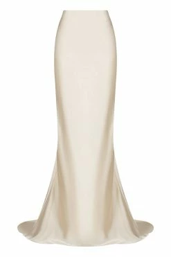 Shona Joy LA LUNE HIGH WAIST MAXI SKIRT - CREAM
