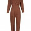 Shona Joy JUMPSUITS SARA LAPEL BOILER SUIT - CHESTNUT