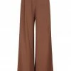 Shona Joy SARA TAILORED WIDE LEG PANT - CHESTNUT SHORTS & PANTS