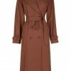 Shona Joy SARA TRENCH COAT - CHESTNUT TOPS