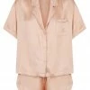 Shona Joy LA LUNE LOUNGE SHIRT SET - DESERT ROSE