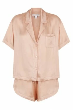 Shona Joy LA LUNE LOUNGE SHIRT SET - DESERT ROSE