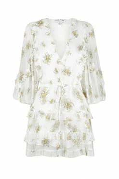 Shona Joy JULIETA BALLOON SLEEVE FRILL MINI DRESS EVENTS