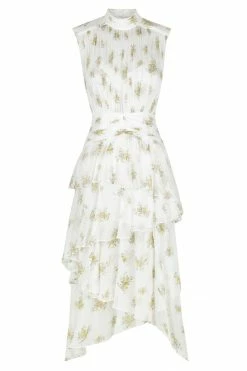 Shona Joy JULIETA SLEEVELESS RUCHED MIDI DRESS