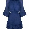 Shona Joy SAFIRA CUT OUT BACKLESS MINI DRESS - AGEAN BLUE DRESSES