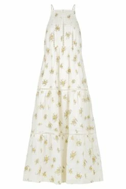 Shona Joy LILA LINEN PIN TUCK SLEEVELSS MAXI DRESS DRESSES
