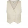 Shona Joy SARA TAILORED FITTED VEST - CREMA