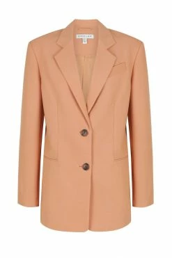 Shona Joy OUTERWEAR IRENA OVERSIZED TAILORED BLAZER - TERRACOTTA