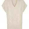 Shona Joy TOPS EVA CABLE VEST - CREMA