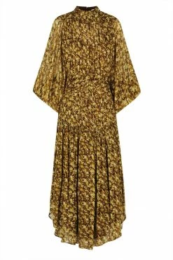 Shona Joy DRESSES CARMELA LONG SLEEVE OPEN BACK MIDI DRESS