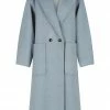 Shona Joy AZZURRA OVERSIZED LONG COAT - BLUE SMOKE TOPS