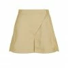Shona Joy SHORTS & PANTS MATILDA LINEN ASYMMETRIC FLARED SHORT - WHEAT